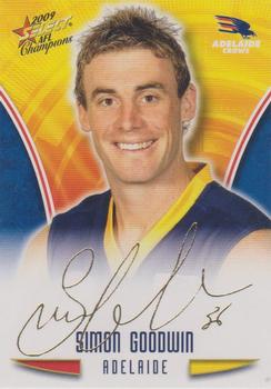 2009 Select AFL Champions - Gold Foil Signatures #FS2 Simon Goodwin Front